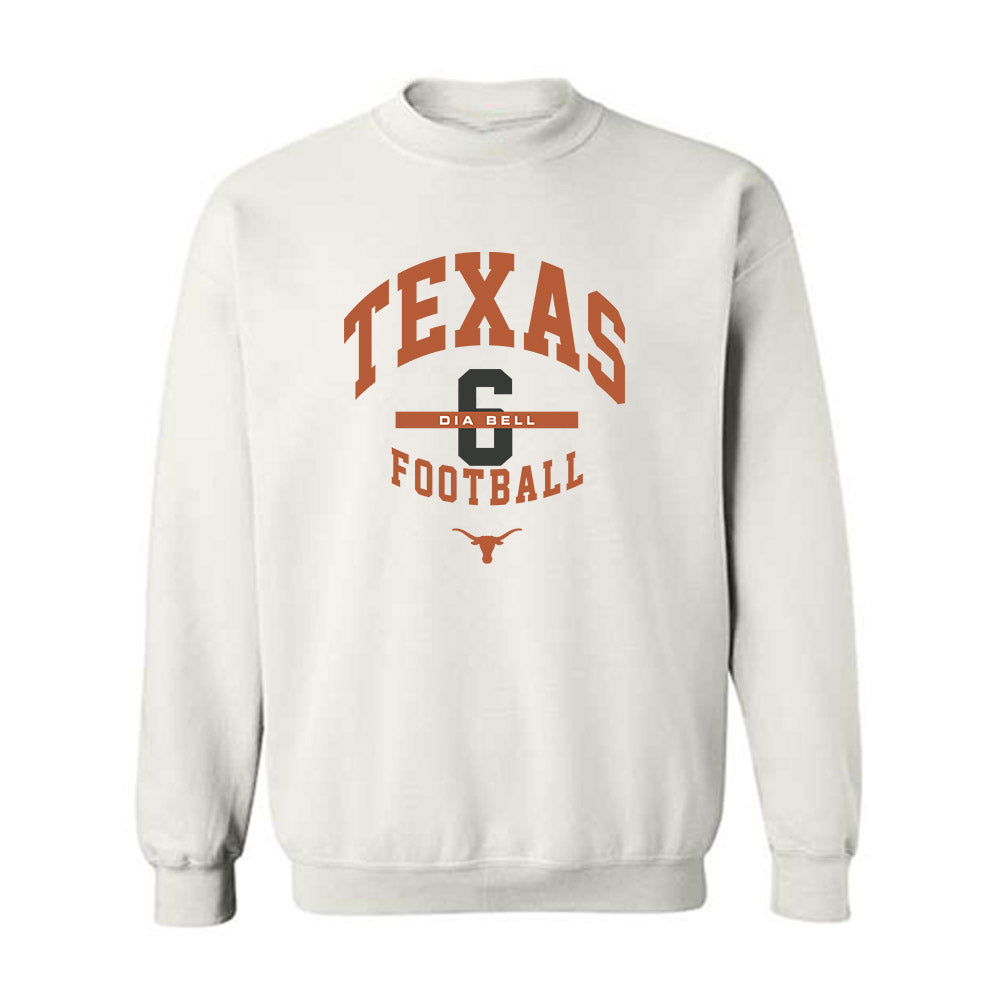 Texas - NCAA Football : Dia Bell - Classic Fashion Shersey Crewneck Sweatshirt-0