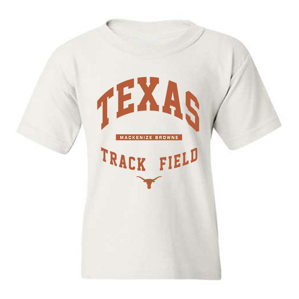Texas - NCAA Women's Track & Field : Mackenize Browne - Classic Fashion Shersey Youth T-Shirt-0