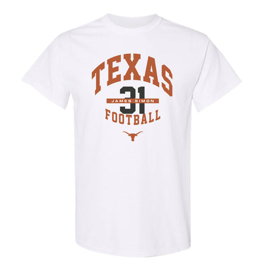Texas - NCAA Football : James Simon - Classic Fashion Shersey T-Shirt-0