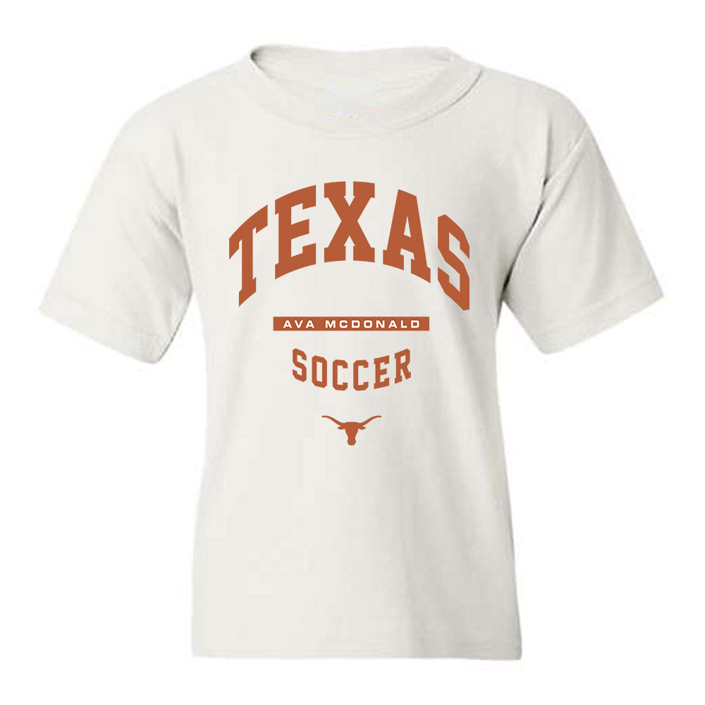 Texas - NCAA Women's Soccer : Ava McDonald - Classic Fashion Shersey Youth T-Shirt-0