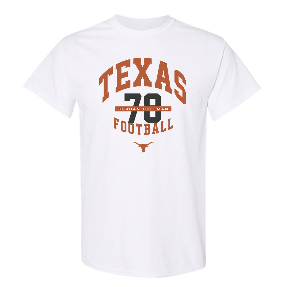Texas - NCAA Football : Jordan Coleman - Classic Fashion Shersey T-Shirt-0