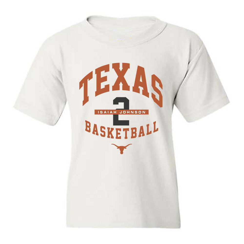 Texas - NCAA Men's Basketball : Isaiah Johnson - Classic Fashion Shersey Youth T-Shirt-0