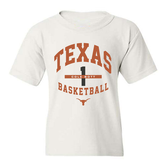 Texas - NCAA Men's Basketball : Cole Bott - Classic Fashion Shersey Youth T-Shirt-0