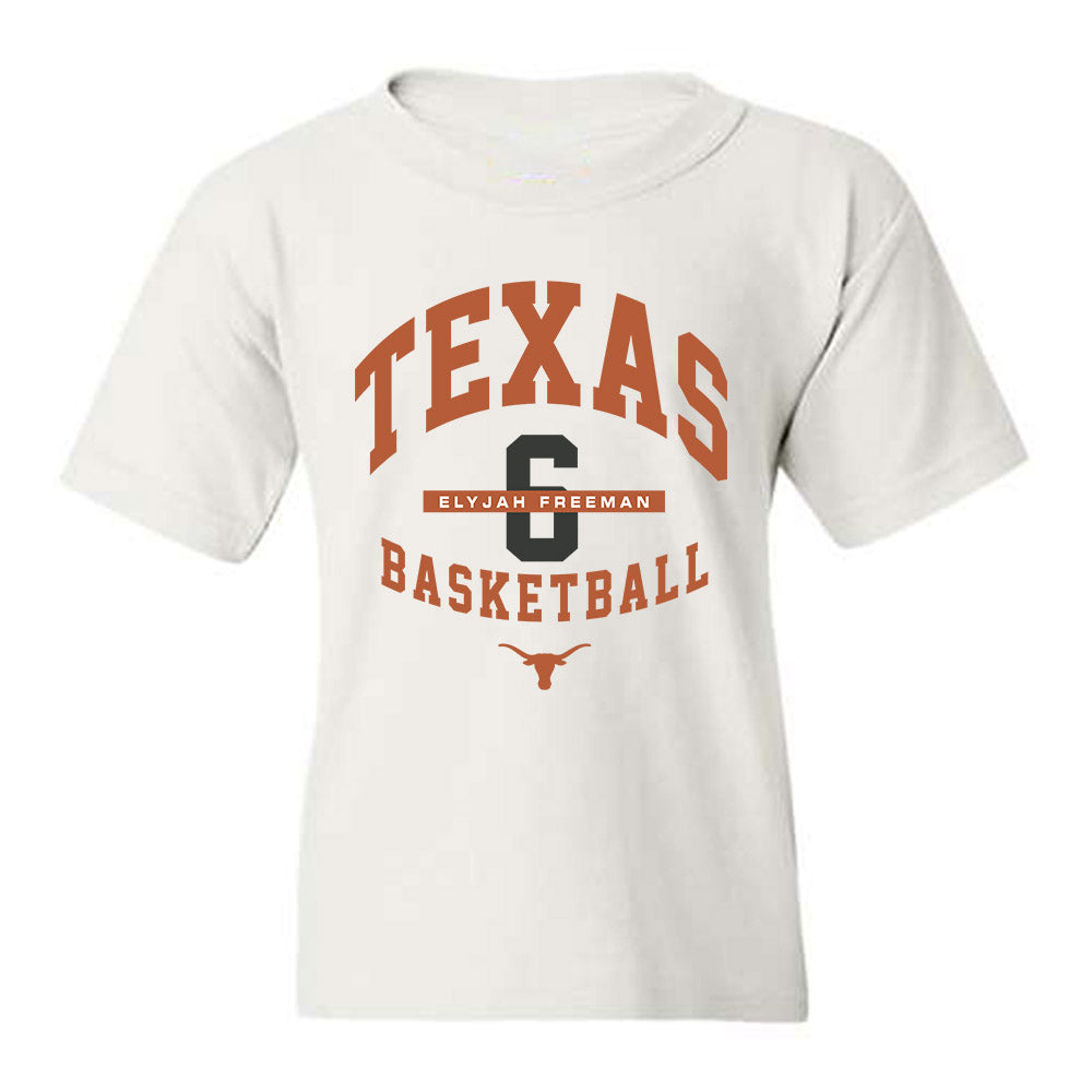 Texas - NCAA Men's Basketball : Elyjah Freeman - Classic Fashion Shersey Youth T-Shirt-0
