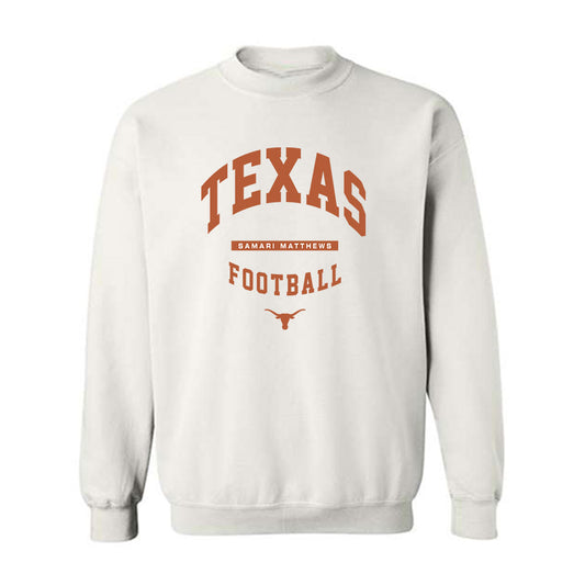 Texas - NCAA Football : Samari Matthews - Classic Fashion Shersey Crewneck Sweatshirt-0
