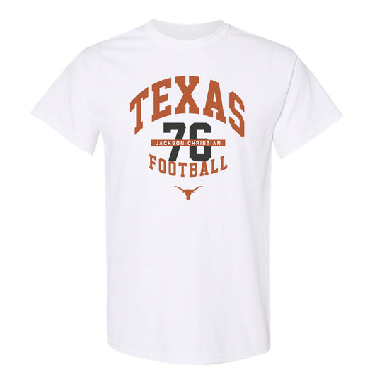 Texas - NCAA Football : Jackson Christian - Classic Fashion Shersey T-Shirt-0
