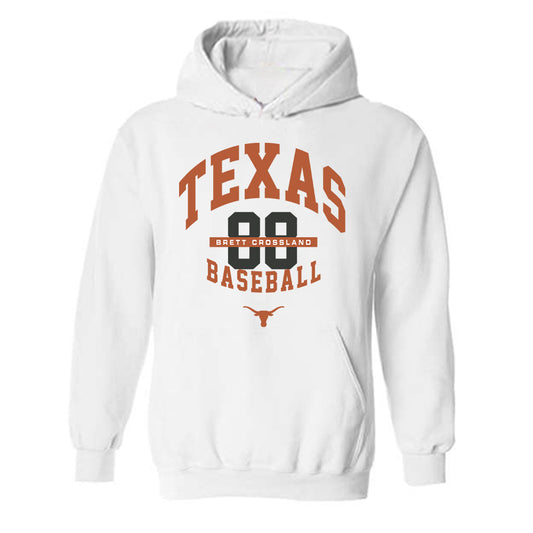 Texas - NCAA Baseball : Brett Crossland - Classic Fashion Shersey Hooded Sweatshirt-0
