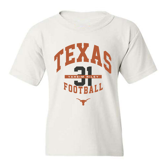 Texas - NCAA Football : Yaheim Riley - Classic Fashion Shersey Youth T-Shirt-0