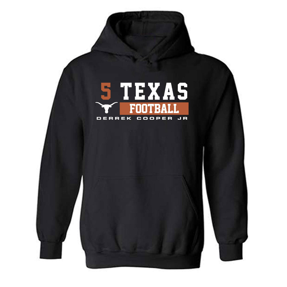 Texas - NCAA Football : Derrek Cooper jr - Classic Fashion Shersey Hooded Sweatshirt-0