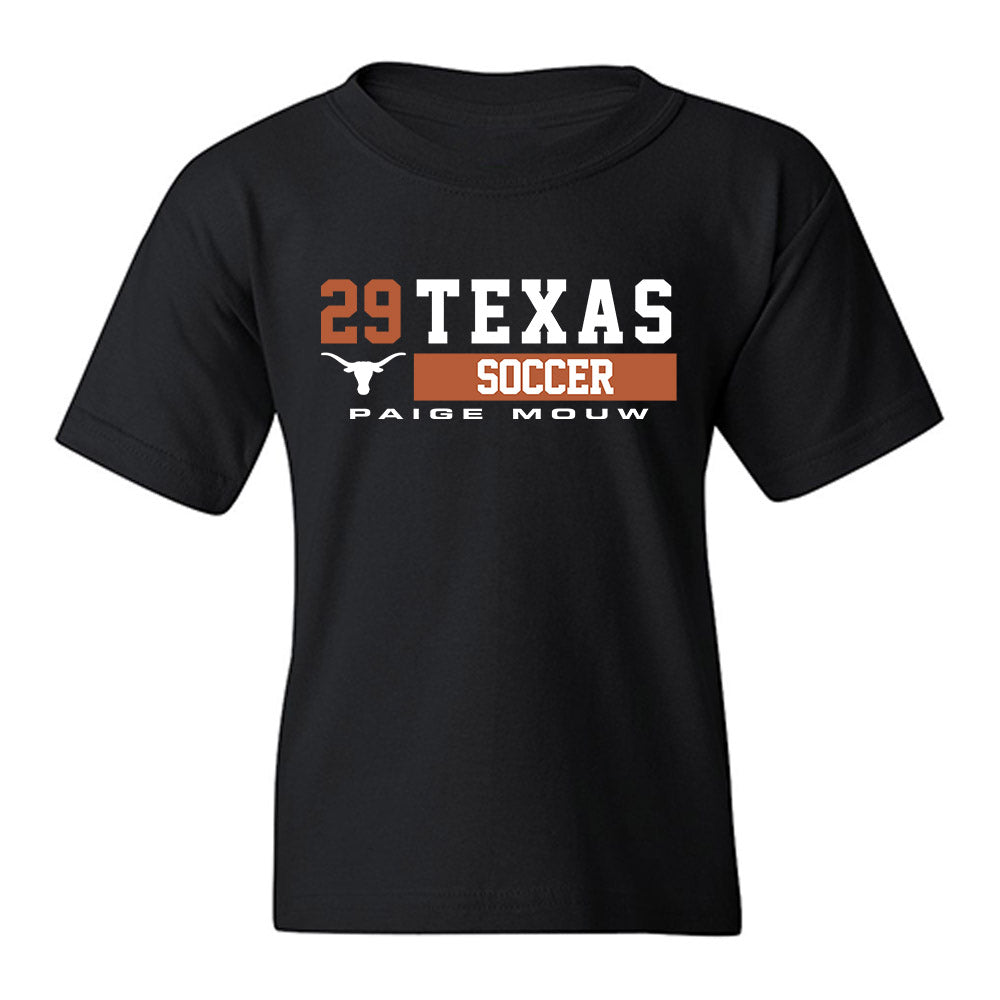 Texas - NCAA Women's Soccer : Paige Mouw - Classic Fashion Shersey Youth T-Shirt-0