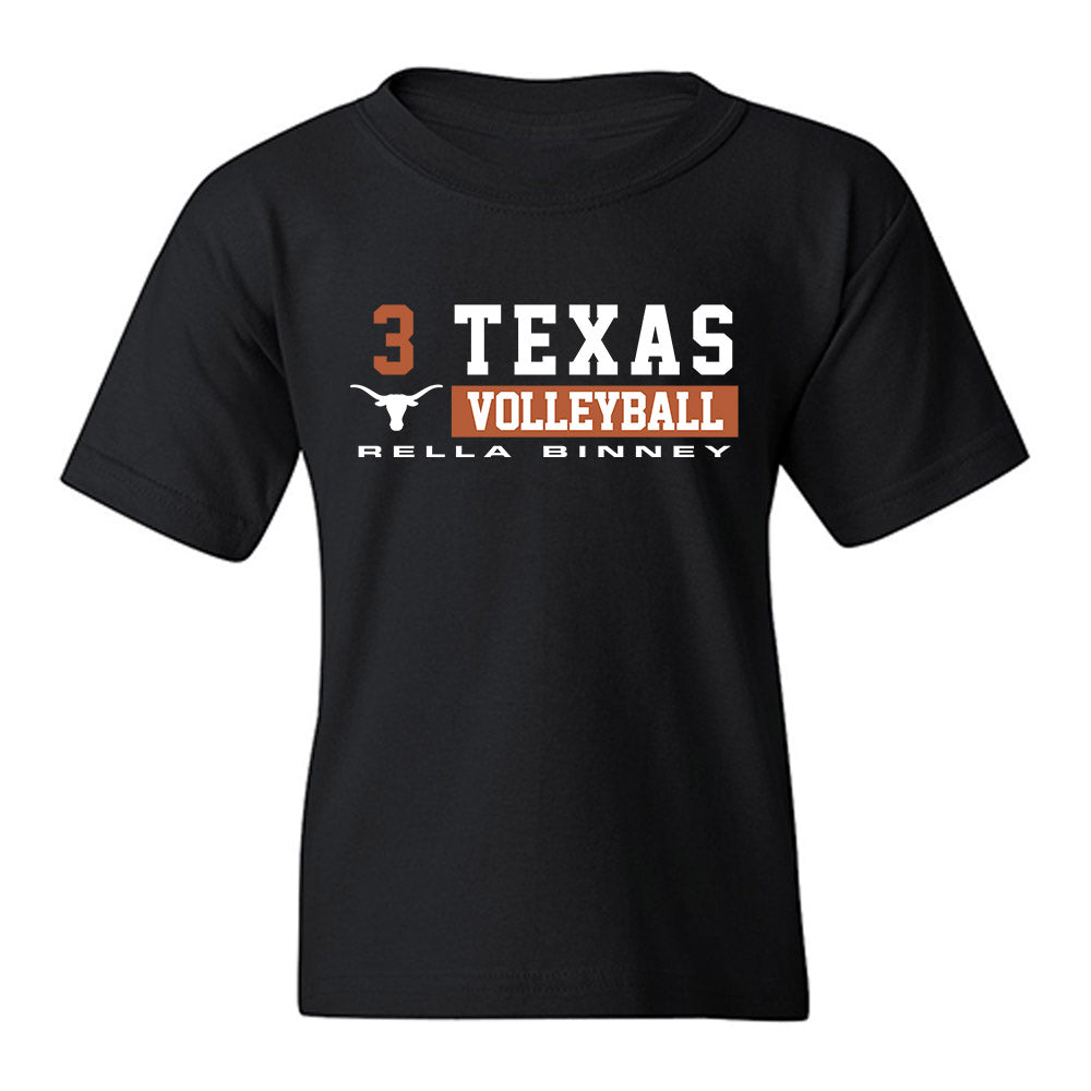 Texas - NCAA Women's Volleyball : Rella Binney - Classic Fashion Shersey Youth T-Shirt-0