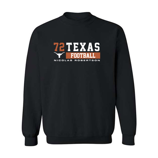 Texas - NCAA Football : Nicolas Robertson - Classic Fashion Shersey Crewneck Sweatshirt-0