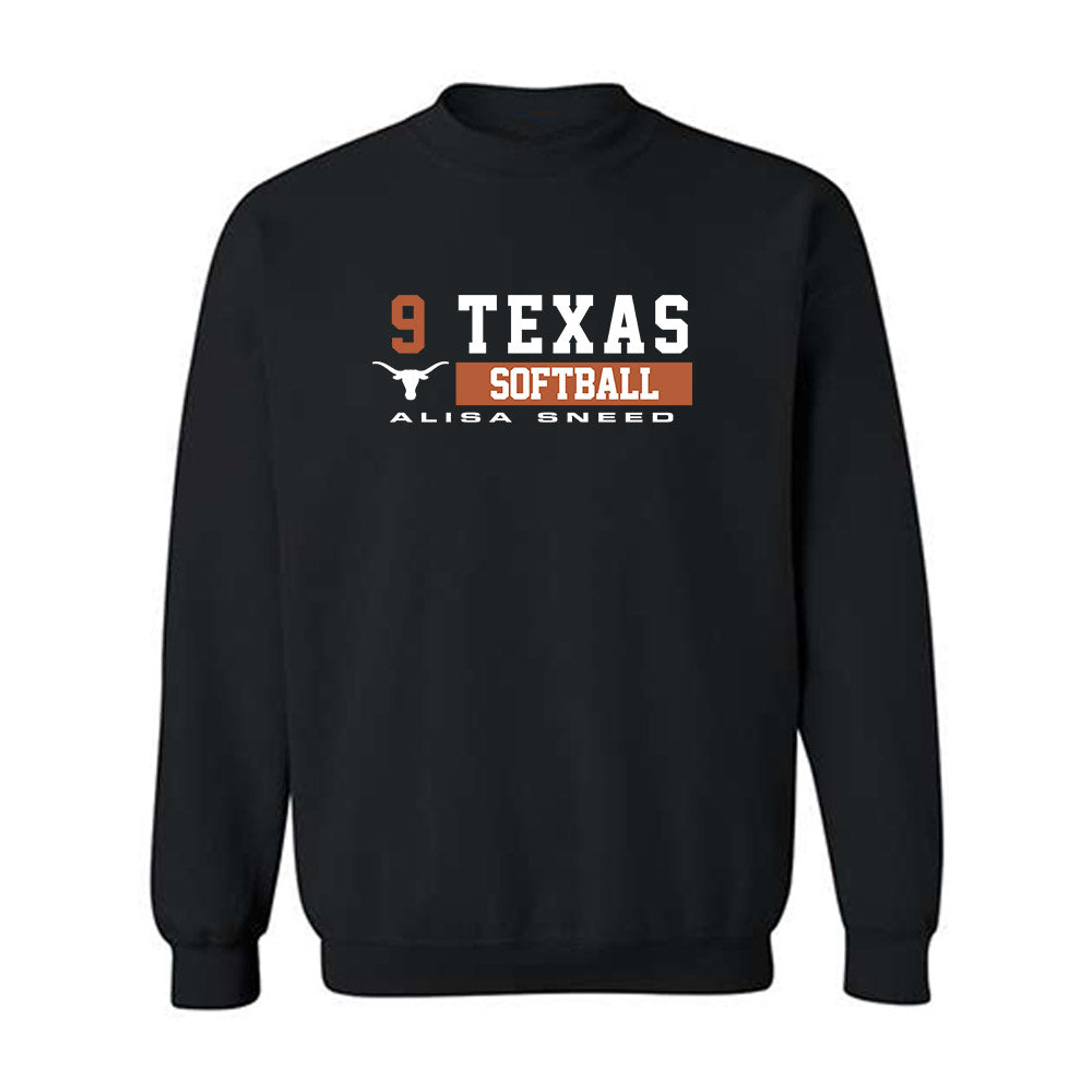Texas - NCAA Softball : Alisa Sneed - Classic Fashion Shersey Crewneck Sweatshirt-0