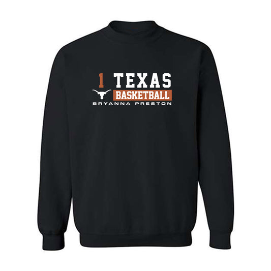 Texas - NCAA Women's Basketball : Bryanna Preston - Classic Fashion Shersey Crewneck Sweatshirt-0