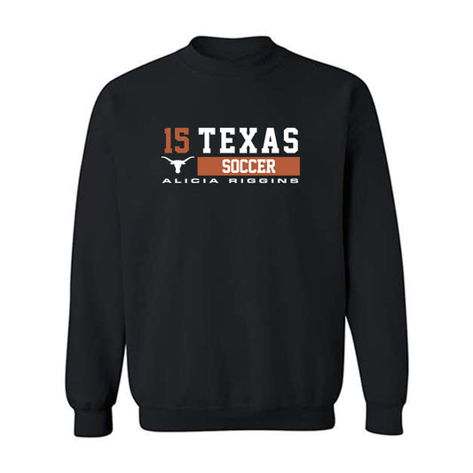 Texas - NCAA Women's Soccer : Alicia Riggins - Classic Fashion Shersey Crewneck Sweatshirt-0