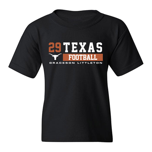 Texas - NCAA Football : Graceson Littleton - Classic Fashion Shersey Youth T-Shirt-0