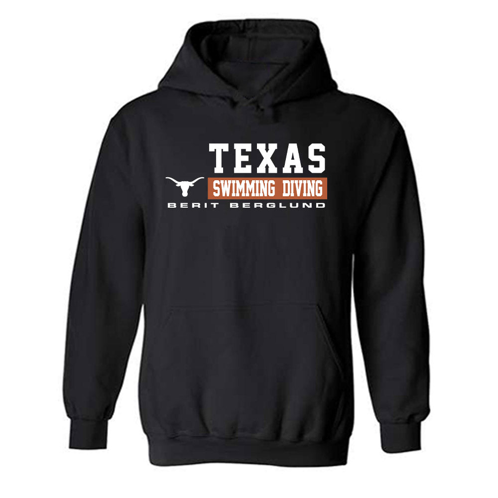 Texas - NCAA Women's Swimming & Diving : Berit Berglund - Classic Fashion Shersey Hooded Sweatshirt-0