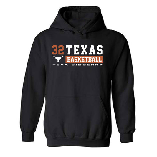 Texas - NCAA Women's Basketball : Teya Sidberry - Classic Fashion Shersey Hooded Sweatshirt-0