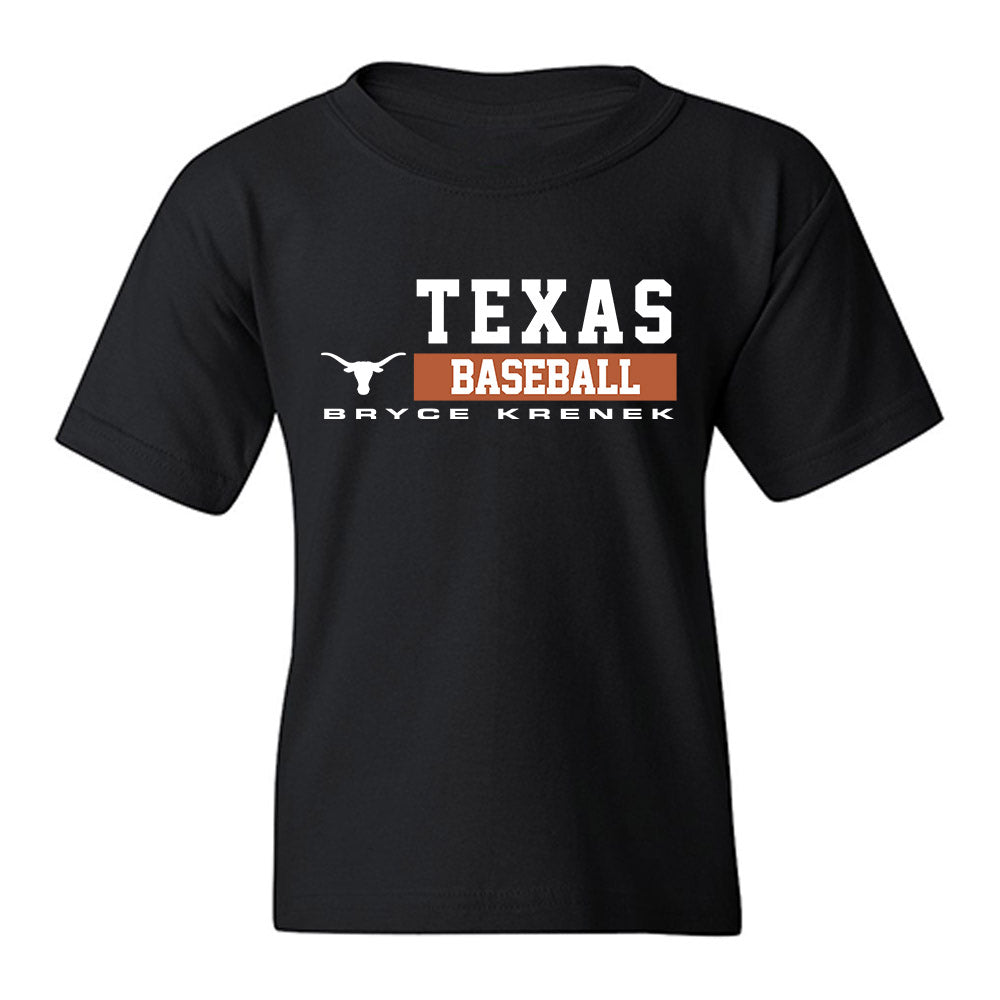 Texas - NCAA Baseball : Bryce Krenek - Classic Fashion Shersey Youth T-Shirt-0