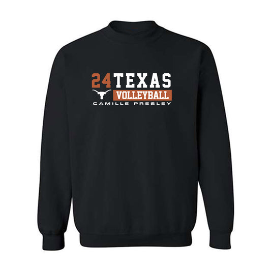 Texas - NCAA Women's Volleyball : Camille Presley - Classic Fashion Shersey Crewneck Sweatshirt-0