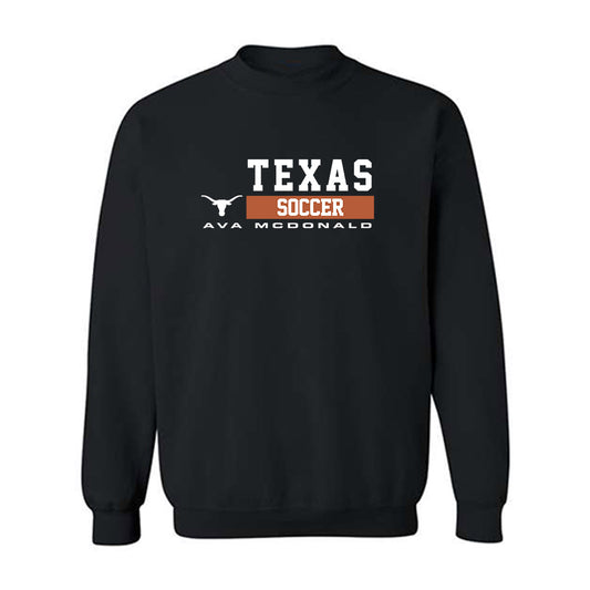 Texas - NCAA Women's Soccer : Ava McDonald - Classic Fashion Shersey Crewneck Sweatshirt-0
