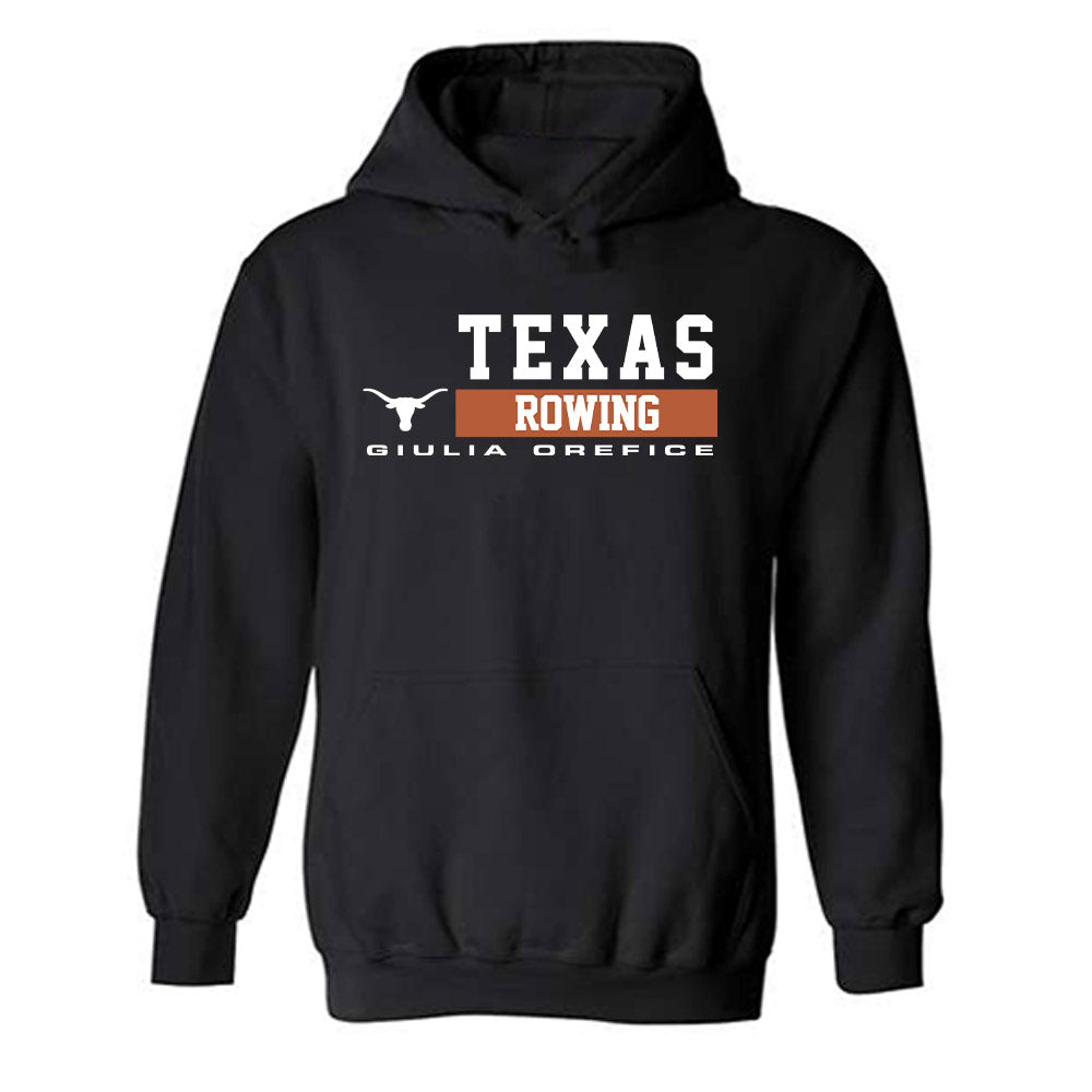 Texas - NCAA Women's Rowing : Giulia Orefice - Classic Fashion Shersey Hooded Sweatshirt-0