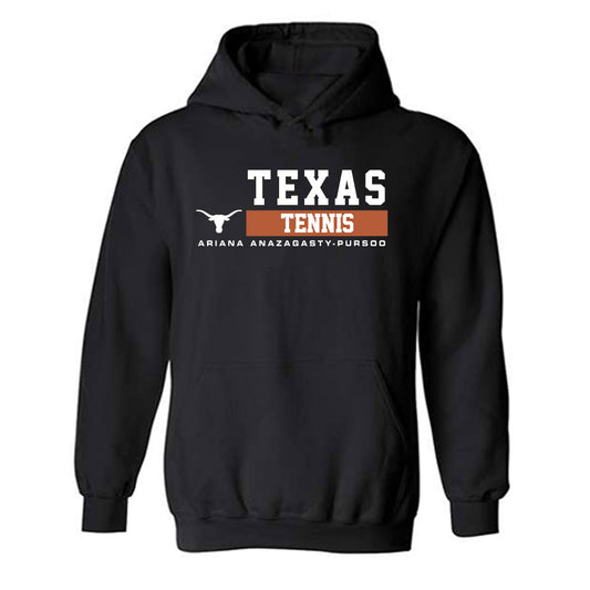 Texas - NCAA Women's Tennis : Ariana Anazagasty-Pursoo - Classic Fashion Shersey Hooded Sweatshirt-0