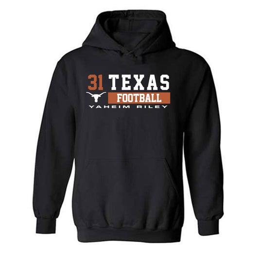 Texas - NCAA Football : Yaheim Riley - Classic Fashion Shersey Hooded Sweatshirt-0