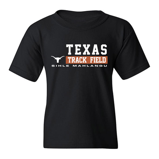 Texas - NCAA Men's Track & Field : Sihle Mahlangu - Classic Fashion Shersey Youth T-Shirt-0