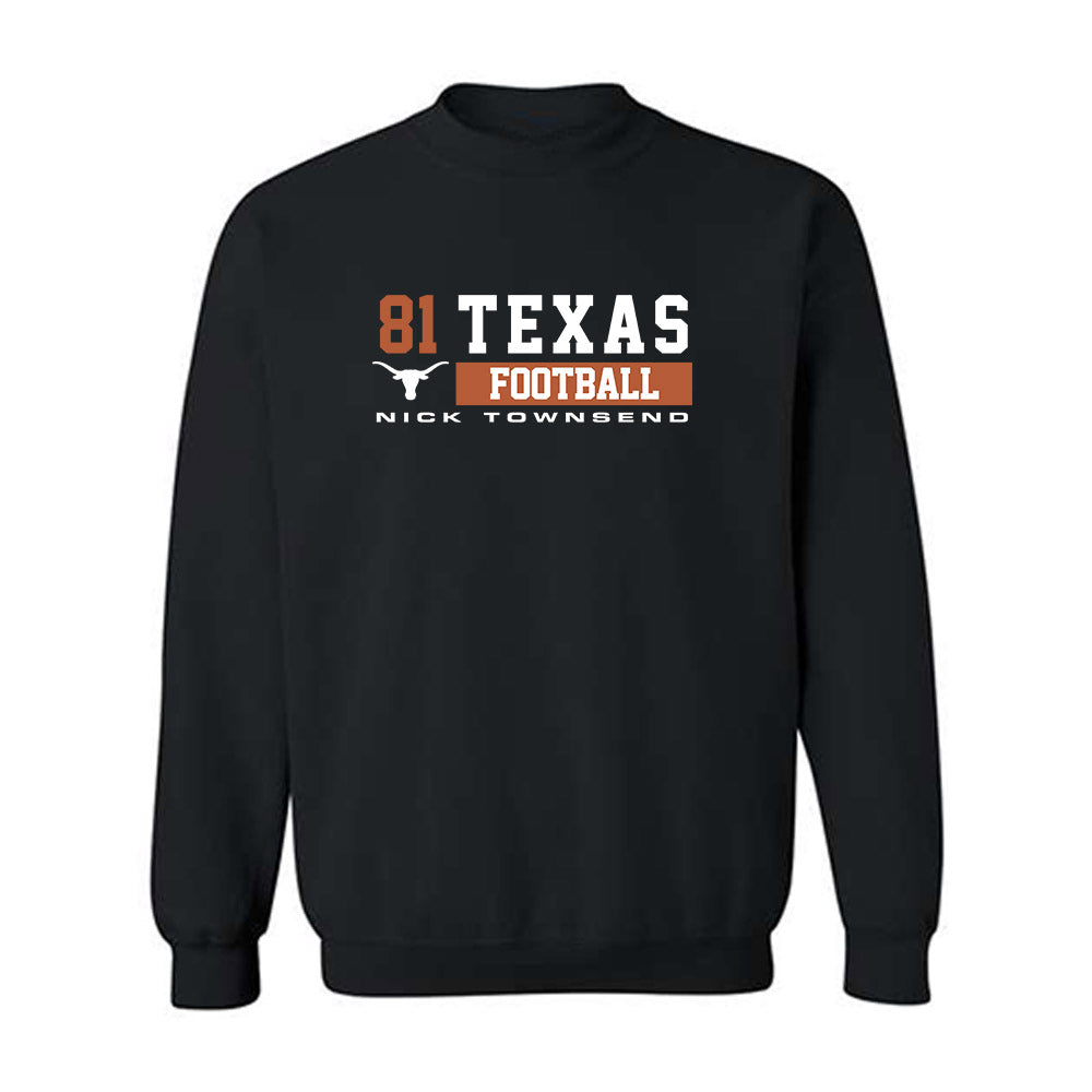 Texas - NCAA Football : Nick Townsend - Classic Fashion Shersey Crewneck Sweatshirt-0