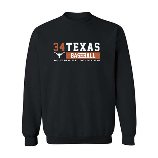 Texas - NCAA Baseball : Michael Winter - Classic Fashion Shersey Crewneck Sweatshirt-0