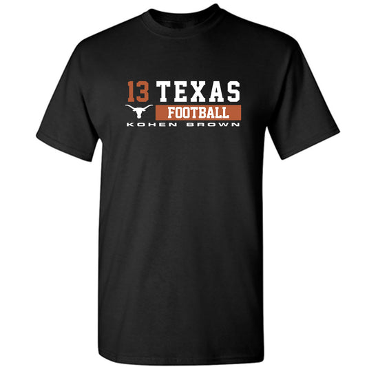 Texas - NCAA Football : Kohen Brown - Classic Fashion Shersey T-Shirt-0