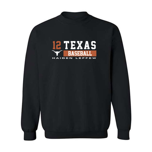 Texas - NCAA Baseball : Haiden Leffew - Classic Fashion Shersey Crewneck Sweatshirt-0