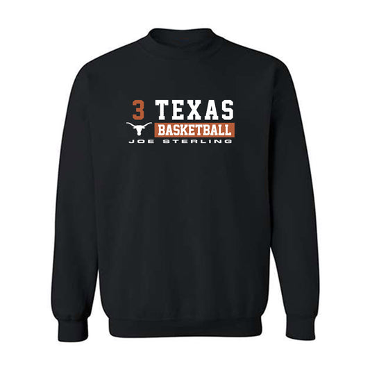 Texas - NCAA Men's Basketball : Joe Sterling - Classic Fashion Shersey Crewneck Sweatshirt-0