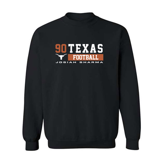 Texas - NCAA Football : Josiah Sharma - Classic Fashion Shersey Crewneck Sweatshirt-0