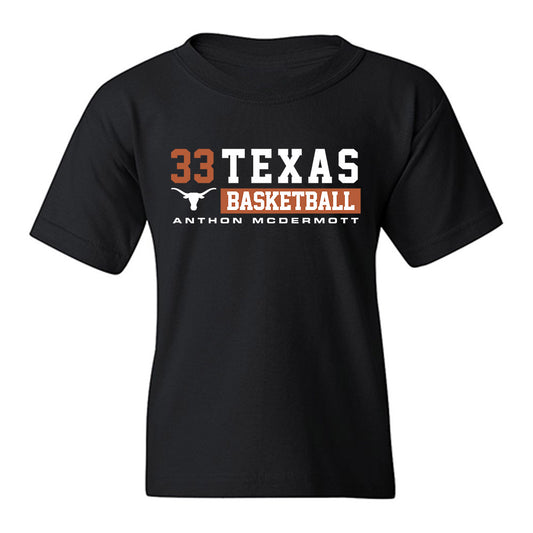 Texas - NCAA Men's Basketball : Anthon McDermott - Classic Fashion Shersey Youth T-Shirt-0