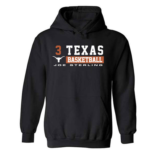 Texas - NCAA Men's Basketball : Joe Sterling - Classic Fashion Shersey Hooded Sweatshirt-0
