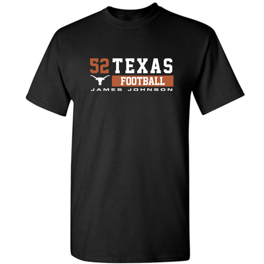 Texas - NCAA Football : James Johnson - Classic Fashion Shersey T-Shirt-0