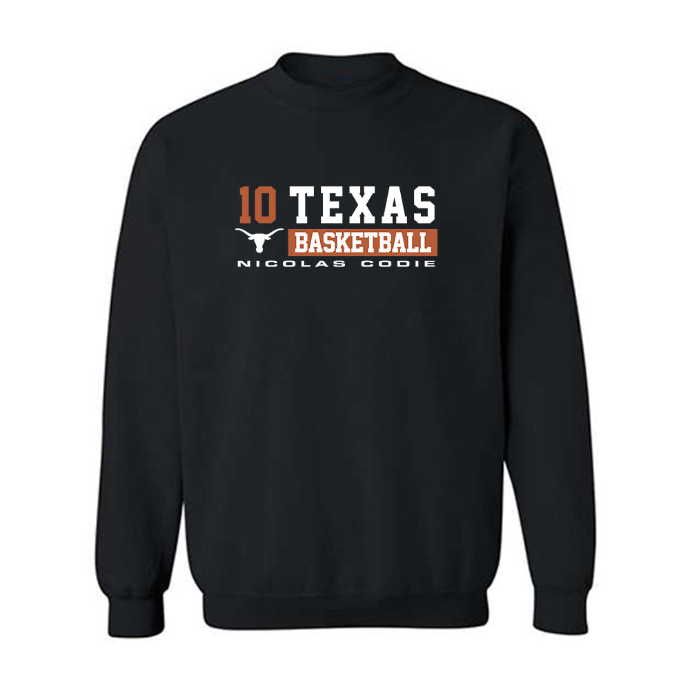 Texas - NCAA Men's Basketball : nicolas codie - Classic Fashion Shersey Crewneck Sweatshirt-0