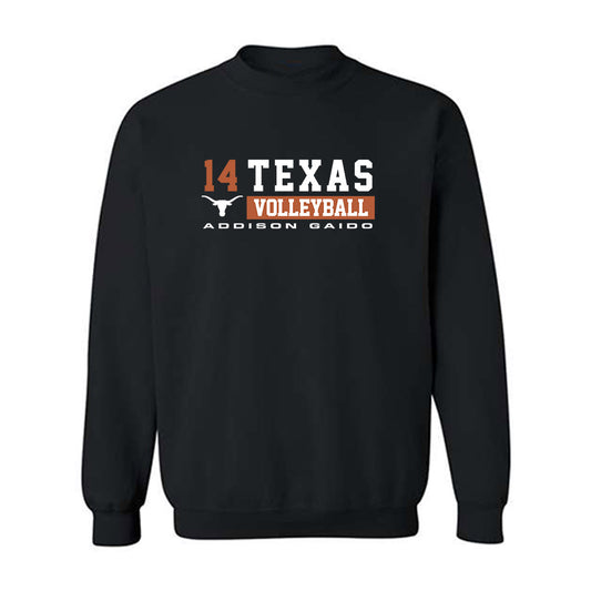 Texas - NCAA Women's Volleyball : Addison Gaido - Classic Fashion Shersey Crewneck Sweatshirt-0