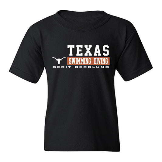 Texas - NCAA Women's Swimming & Diving : Berit Berglund - Classic Fashion Shersey Youth T-Shirt-0