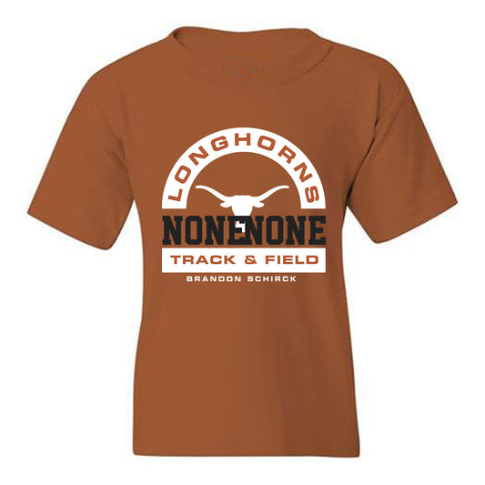 Texas - NCAA Men's Track & Field : Brandon Schirck - Classic Fashion Shersey Youth T-Shirt-0