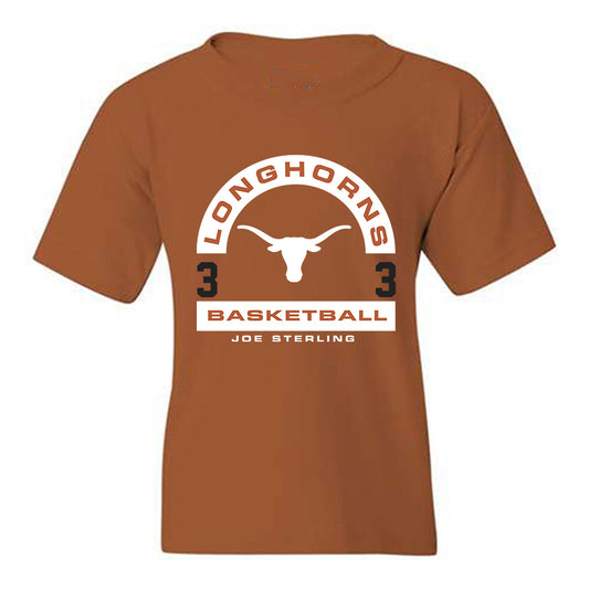 Texas - NCAA Men's Basketball : Joe Sterling - Classic Fashion Shersey Youth T-Shirt-0