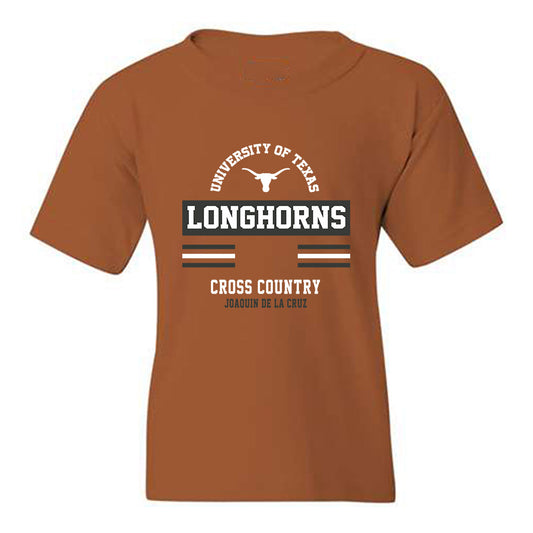 Texas - NCAA Men's Cross Country : Joaquin De La Cruz - Classic Fashion Shersey Youth T-Shirt-0