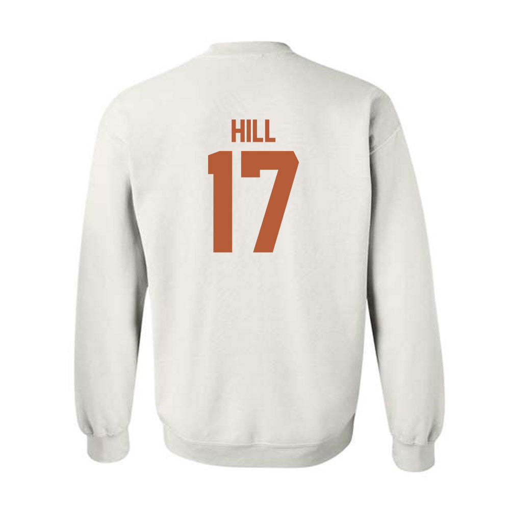 Texas - NCAA Baseball : Will Hill - Classic Shersey Crewneck Sweatshirt-1