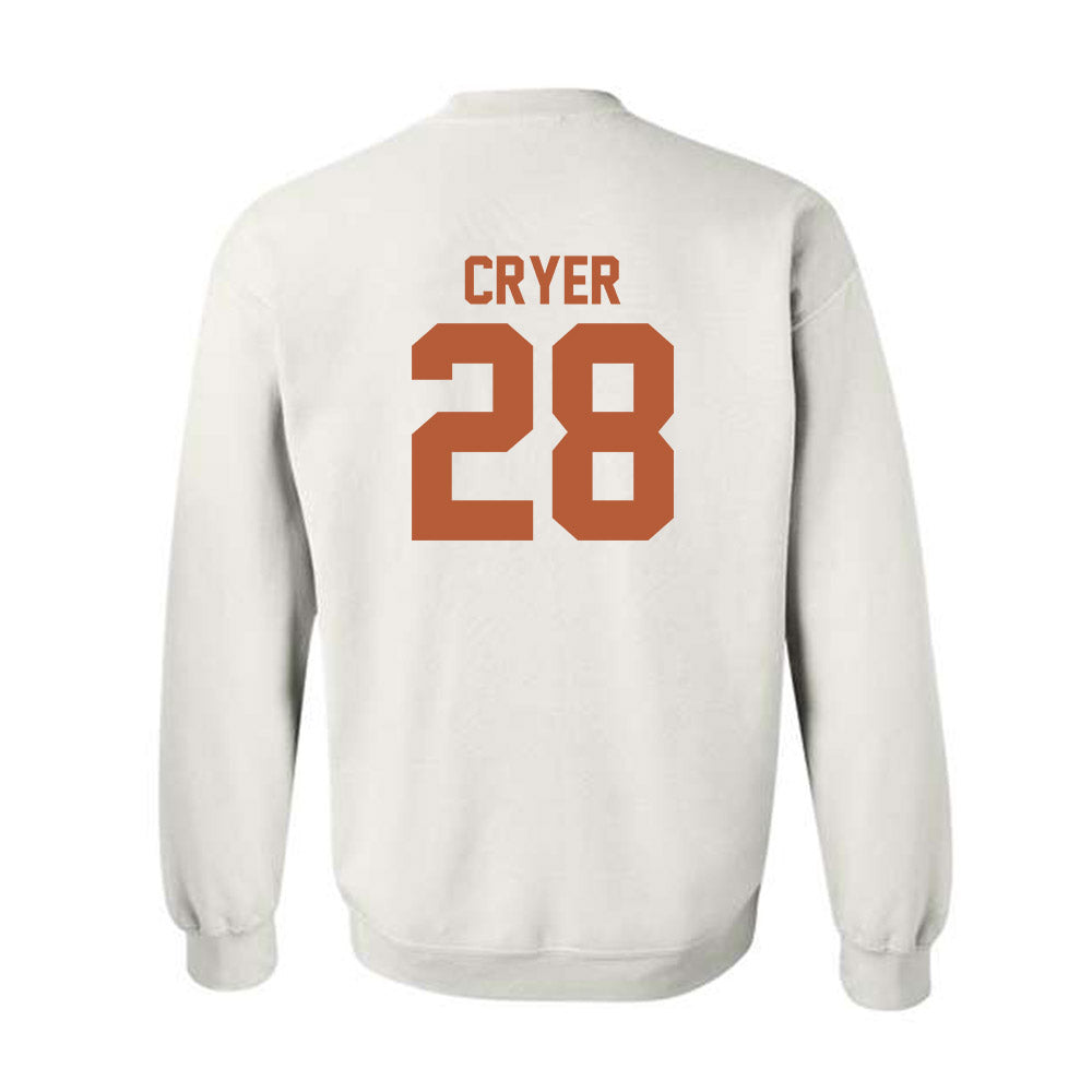 Texas - NCAA Football : Justin Cryer - Classic Shersey Crewneck Sweatshirt-1
