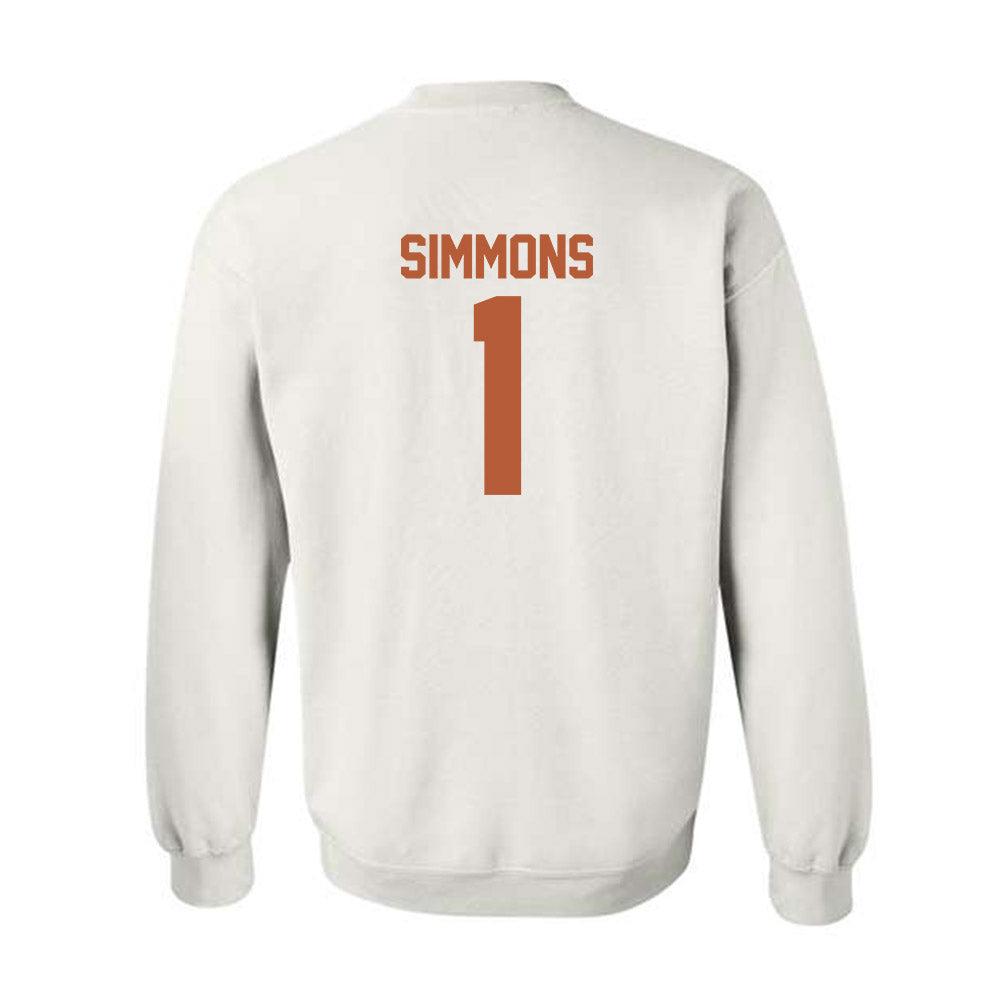 Texas - NCAA Football : Colin Simmons - Classic Shersey Crewneck Sweatshirt-1