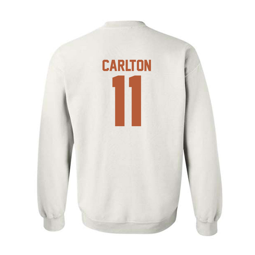 Texas - NCAA Women's Basketball : Justice Carlton - Classic Shersey Crewneck Sweatshirt-1
