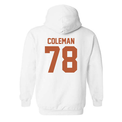Texas - NCAA Football : Jordan Coleman - Classic Shersey Hooded Sweatshirt-1