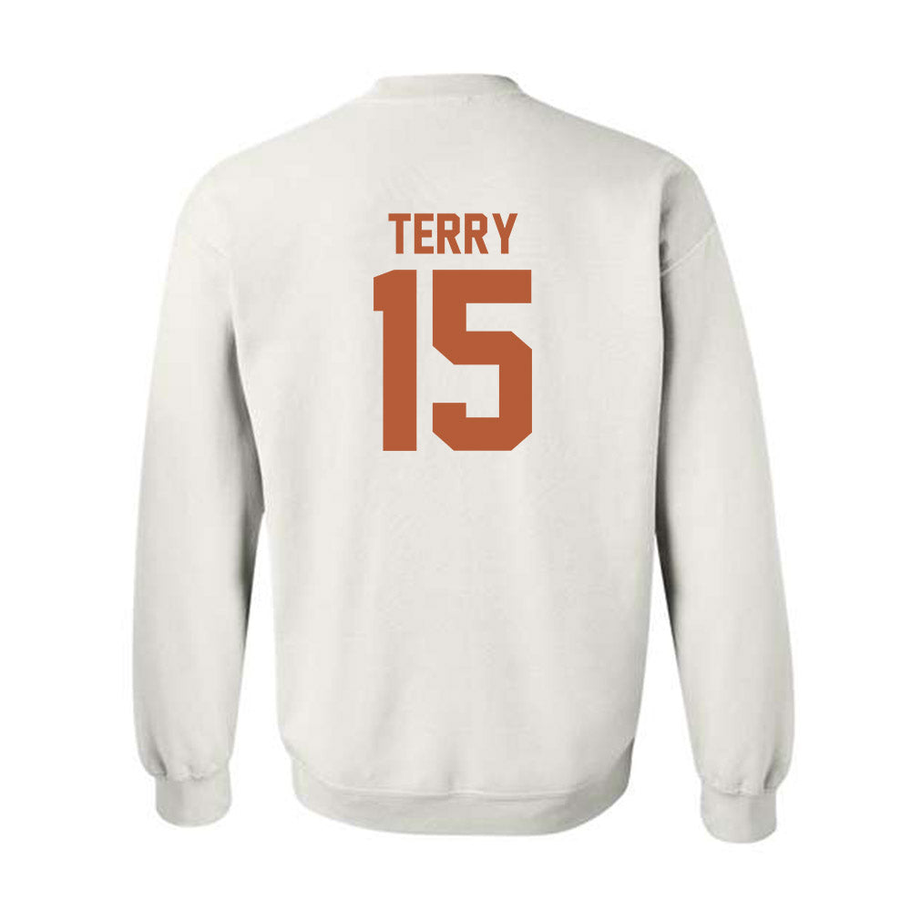 Texas - NCAA Football : Justus Terry - Classic Shersey Crewneck Sweatshirt-1